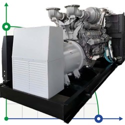 Przemysłowy generator diesla XHYP-800GF z ATS, silnik Perkins 1000kVA, 800kW, 380V/50HZ typ otwarty
