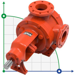 Pompa zębata do gumy Kupar KIP 4 cale, 18-95 m3/h