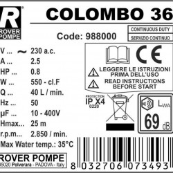 COLOMBO 36-prasa filtracyjna ramowa