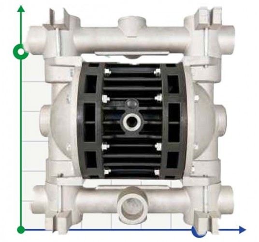 Pneumatyczna pompa membranowa BOXER 150 ALUMINIUM IB150ALHTTRT--