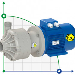 Pompa plastikowa do pompowania chemikaliów FLUIMAC DRAGON 20 PP, 2,2 kW, 380 V, Ex
