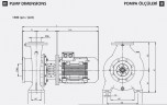 Pompa odśrodkowa monoblokowa ETKF-M 125-250, 15 kW, 1500