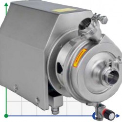 SCP-L, 10T, 24M, AISI 316L, 2,2 kW ABB Motor, 380V sanitarna pompa odśrodkowa