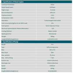 Samozasysająca przepompownia oleju napędowego P-6 (pompa silnikowa)