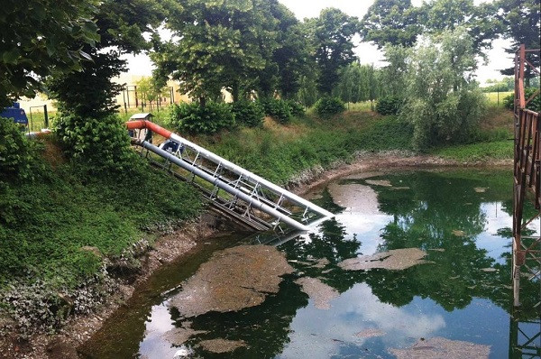 Veneroni ABN 45, 1440 m3/h pompa odśrodkowa z ramą