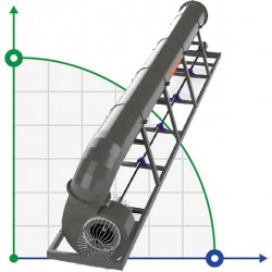 Veneroni ABN 45, 1440 m3/h pompa odśrodkowa z ramą