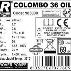 COLOMBO 36 Oil-prasa filtracyjna ramowa