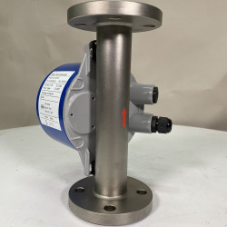 DN25 Przepływomierz rotametr stal nierdzewna KLZZ PN6 (liquid alcohol mixture C2H5OH 96%), 160-1600 l/h, 4-20mA, Ex