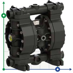 PHOENIX P160 PVDF ATEX pompa membranowa pneumatyczna