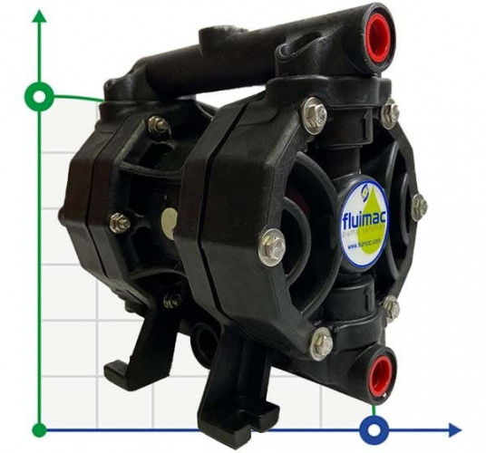 Pneumatyczna pompa membranowa PHOENIX 50-PVDF 1/2, P50-KHTTKV1