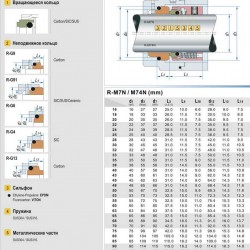 Uszczelnienie pompy R-M7N 33, SIC/SIC, VITON, 316, G9