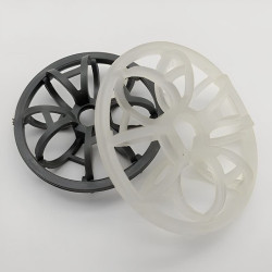 Płytka plastikowa Rosette Ring, PP, 51x19x(3x3), Plastic Teller Rosette Ring