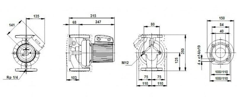 Pompa obiegowa UPS50-180 F 1x230-24