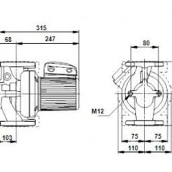 Pompa obiegowa UPS50-180 F 1x230-24