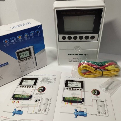 Sterownik pompy 20Y-3000, tworzywo ABS, 1-fazowy 220V-240V, 0,37-3kW