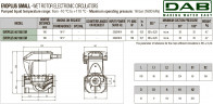 Pompa obiegowa DAB EVOPLUS mała 60/180 (1"1/4) 1x220-240 Y25 ze sterowaniem elektronicznym, 60231356