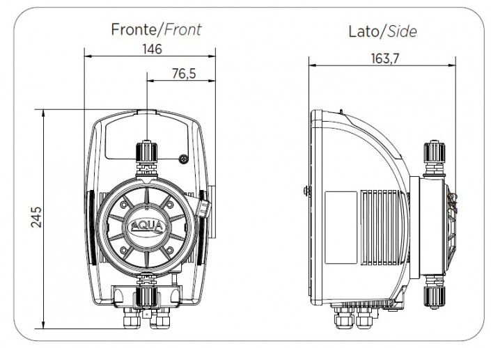 Pompa dozująca do basenów PDE HC899-3 17-05/25-01 230V PP-GL-DT