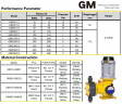GM25/1.0, PVC, 380V membranowa pompa dozująca z silnikiem