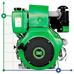 Silnik Diesla PD 186, 5,7kW, 3000rpm, napędzany przez WOM