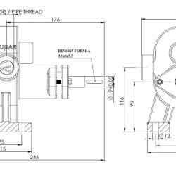 Pompa zębata Kupar KHP 3/4 cala do detergentów, 1,25-3,4 m3/h