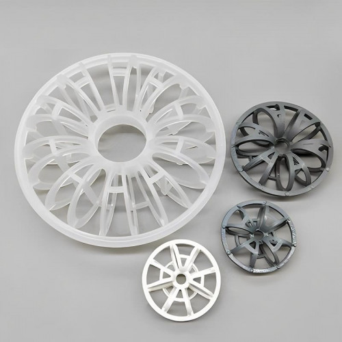 Płytka plastikowa Rosette Ring, PP, 59x19x(3x3), Plastic Teller Rosette Ring