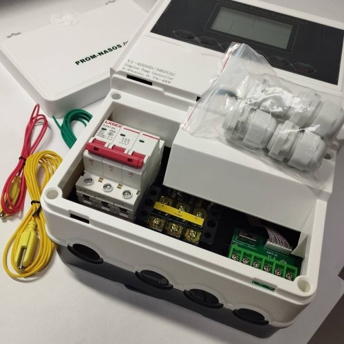 Sterownik pompy Y1-4000D, tworzywo ABS, 3-fazowy 380V-415V, 0,75-4kW