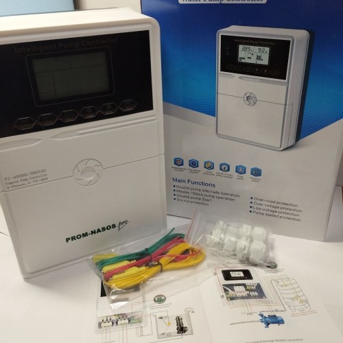 Sterownik pompy Y1-4000D, tworzywo ABS, 3-fazowy 380V-415V, 0,75-4kW