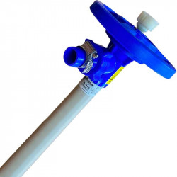 Część pompująca (rura) pompy beczkowej FLUIMAC NETTUNE wykonana z PP (wał HASTELLOY 2.4610), 1200 mm, Ø41 mm