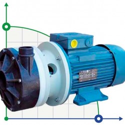 Pozioma pompa odśrodkowa MB 160 PVDF, VITON, A