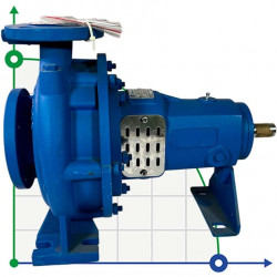 BTKF 32-160, 2,2 kW, imp.180mm Pompa jednostopniowa wspornikowa (3000)
