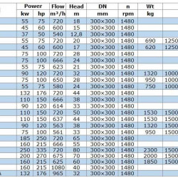IRG BGL 300-235 (720/18), 55kW, 1480 odśrodkowa pompa pionowa