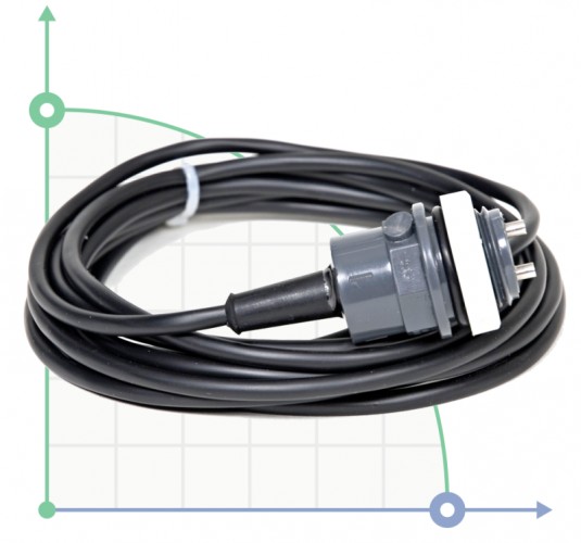 Czujnik przewodności elektrycznej CD, PVC, K=1 (0-20. 000 µs) z czujnikiem temperatury