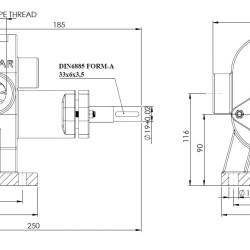 Pompa zębata do masła Kupar KHP 1 cal, 2-5 m3/h