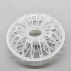 Płytka plastikowa Rosette Ring, PP, 73x28x(3x4), Plastic Teller Rosette Ring