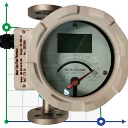 DN15 Przepływomierz ze stali nierdzewnej rotametr LZ PN40 (alkohol 96%), 42...420 l/h, 4-20mA, Ex