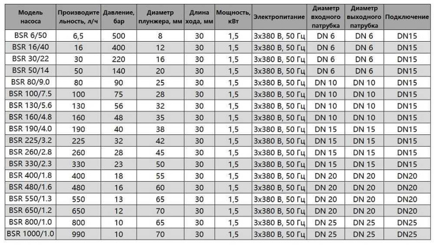 BSR 50/14 AISI 304, Ex tłokowa pompa dozująca