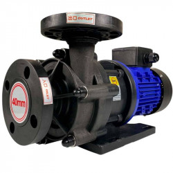 Pompa chemiczna ze sprzęgłem magnetycznym QHX-E-440SSV-5V38AFGABS-3801, CFRETFE, 0,37 kW, 380 V