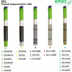 Zamknięte ogniwa amperometryczne do pomiaru chloru i dwutlenku chloru EMEC SCL