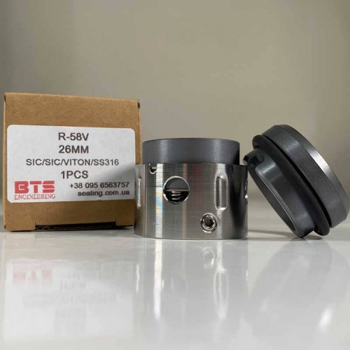 Uszczelnienie mechaniczne typu ANGA V R-58V 68, CAR/SIC, EPDM, 304, A0