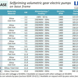 Pompa zębata do pompowania oleju rzepakowego LIVERANI GEAR BASE 150-G TF 3 kW, 1400 obr./min, 380 V