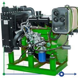 Silnik Diesla napędzany przez WOM PD 380, 20kW, 3000rpm