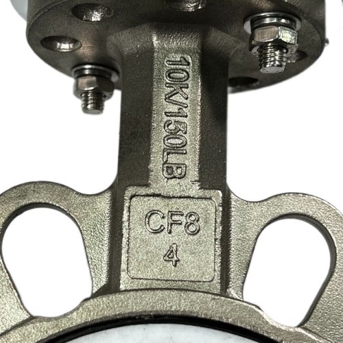 PN16 DN100 Zawór Motylkowy, korpus i tarcza wykonane ze stali nierdzewnej AISI 304, gniazdo PTFE