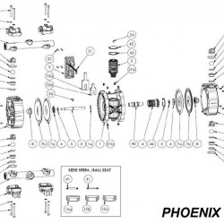 Pierścień zabezpieczający do wymiennika pneumatycznego, stal, PHOENIX P65, P100, P101, P160, P250