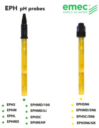 Czujnik pH serii EMEC EPH