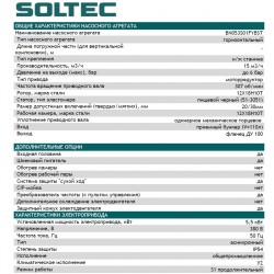 Pompa śrubowa SOLTEC BN053L01FYBST V110 z PU, 5,5 kW, 15 m3/h, 6 bar dla tłuszczu zwierzęcego, ptasiej torby jelitowej