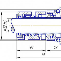 Uszczelnienie pompy Grundfos R-706H(CR) 16, SIC/SIC, EPDM, 304