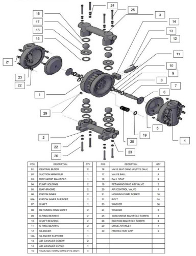 Pompa membranowa RUBY 025P-P-EPT-E