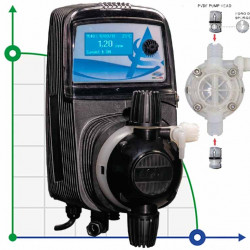 Pompa dozująca z elektromagnesem membranowym PDE HC151+ CL(J) M60 240V PVDF-CE-VT, 1-10 l/h, 7-1 bar