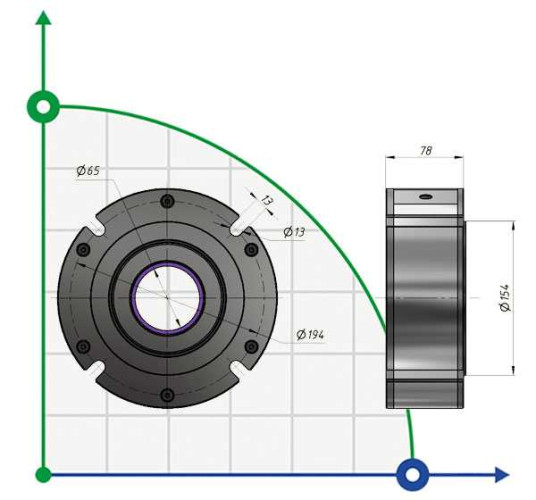 PALM 65-S-E Uszczelnienie wału do cementu