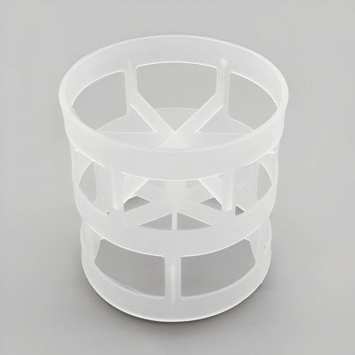 Plastikowe pierścienie Palla, PP, 50x50x1,5 mm, Plastic Pall Ring